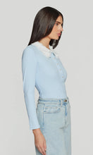 FRIDA LACE TOP - Light Blue
