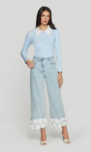 FRIDA LACE TOP - Light Blue