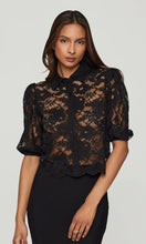 TAMMY LACE SHIRT - Black