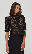 TAMMY LACE SHIRT - Black