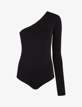 PRIMA BALLET ONE SHOULDER BODYSUIT - Black