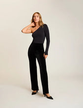 PRIMA BALLET ONE SHOULDER BODYSUIT - Black