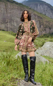 FLOWERING GARDEN MINI DRESS