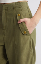 UTILITY BARREL LEG PANT - Washed Winter Moss