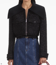 BLACK TINSEL BOUCLE JACKET