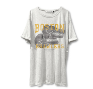 BOSTON BRAWLERS TEE - Heather Grey