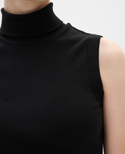 DAGNAL TURTLENECK TANK - Black