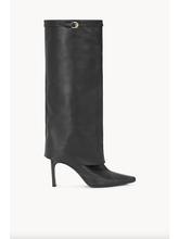 WALY FOLDOVER HIGH HEEL BOOT - Black