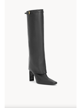 WALY FOLDOVER HIGH HEEL BOOT - Black