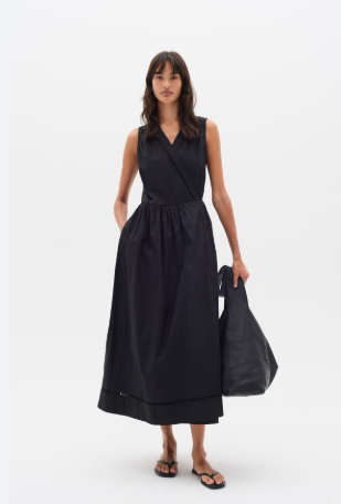 FURLA WRAP DRESS - Black