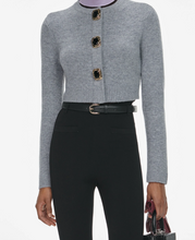 GREY WOOL CARDIGAN