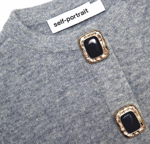 GREY WOOL CARDIGAN
