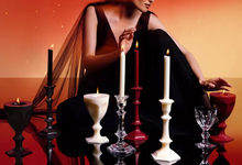 HARCOURT CANDLESTICK CANDLE - Ivory