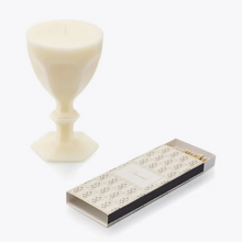 HARCOURT GLASS CANDLE - Ivory