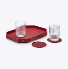 OCTOGONE TRAY MEDIUM - Red