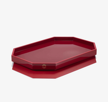 OCTOGONE TRAY LARGE - Red