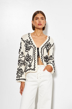 SABLE CARDIGAN - Abstract Garden