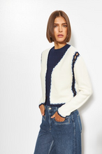 MARIGOLD CARDI - Tipped Pearl