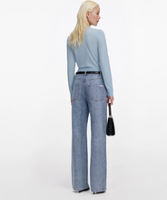 SEQUIN ROSE SWEATER - Blue