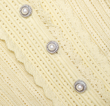 POINTELLE CARDIGAN - Yellow