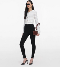 POINTELLE DIAMANTE CARDIGAN - White