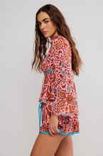 BED TO BRUNCH PJ SET - Salmon Rose
