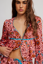 BED TO BRUNCH PJ SET - Salmon Rose