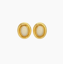 PRIZE EARRINGS - Cream/Gold