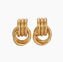 DOUBLE KNOT EARRINGS - Gold