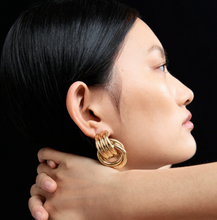 DOUBLE KNOT EARRINGS - Gold