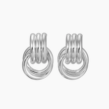 DOUBLE KNOT EARRINGS - Silver