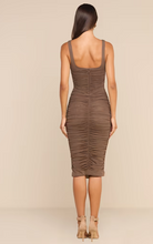 ANYA MIDI DRESS - Dark Cardamom