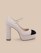 LILLES PLATFORM PUMP - Natural/Black