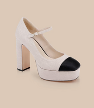 LILLES PLATFORM PUMP - Natural/Black