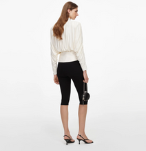 CREAM TIE NECK TOP