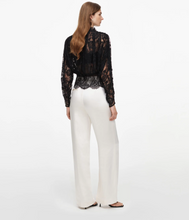 BLACK LACE HIGH NECK BLOUSE