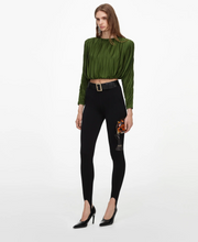 OLIVE GATHERED TOP