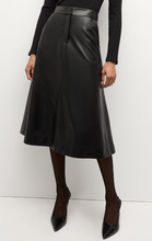 LOUISE VEGAN LEATHER SKIRT - Black