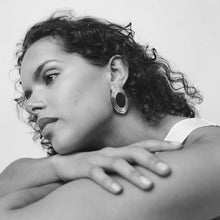 ROWAN EARRINGS - Black/Gold