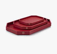 OCTOGONE TRAY LARGE - Red