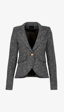 ONE BUTTON BLAZER - Black Heather
