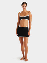 DEVYN SWIMSKIRT - Black/White