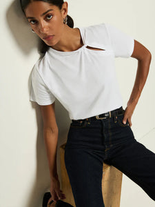 TAYA TWIST TEE - White