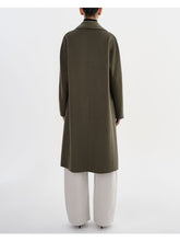 THARA WOOL COAT - Dark Olive