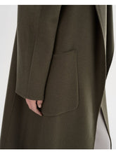 THARA WOOL COAT - Dark Olive
