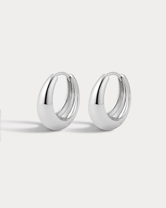 MARBELLA HOOPS - Silver