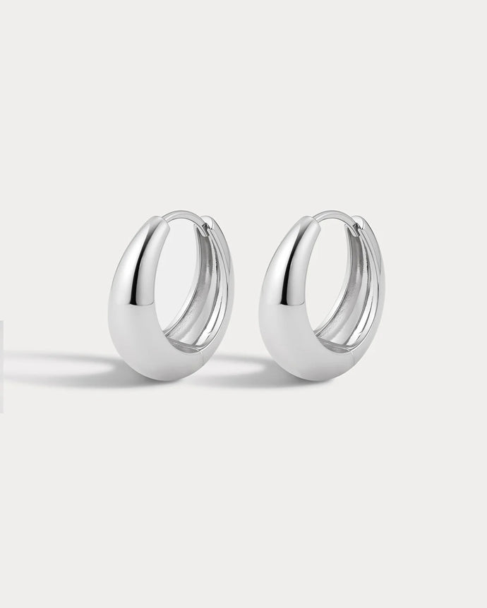 MARBELLA HOOPS - Silver