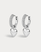 PUFFY HEART HUGGIES - Silver