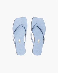 SQUARE TOE LILY - Washed Denim