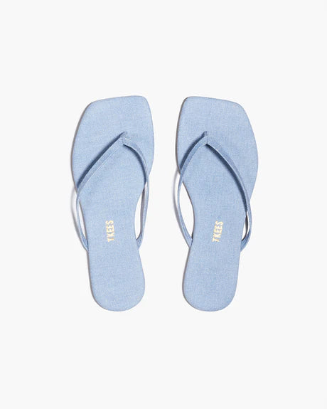 SQUARE TOE LILY - Washed Denim